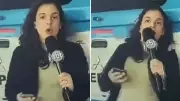 Repórter do SBT Rio é atropelada por viatura da PM durante transmissão ao vivo