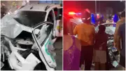 Taxista ferido em assalto seguido de acidente na Av. Osório de Paiva