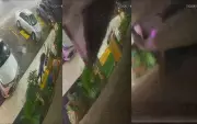 Temporal derruba fachada de churrascaria em Bauru; clientes escapam por pouco