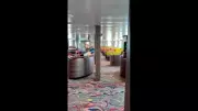 Turista mostra interior de navio com surto de hantavírus e garante limpeza impecável