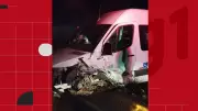 Van da saúde se envolve em colisão frontal no Norte do RS