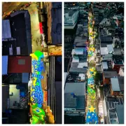 Via Ápia na Rocinha ganha pintura gigante para a Copa do Mundo de 2026