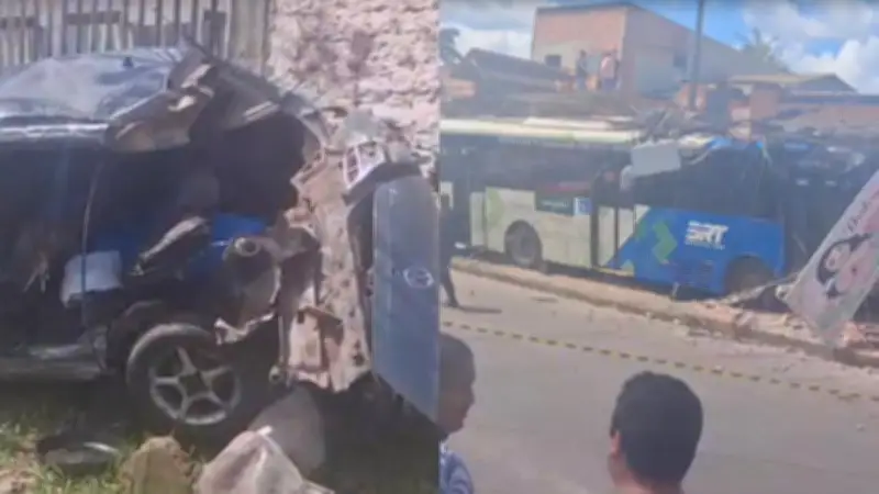 Acidente com ônibus do BRT em Ananindeua deixa uma morta