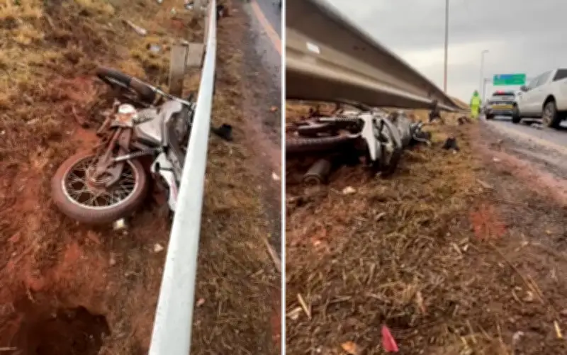 Acidente em Ribeirão Preto: motociclista tem perna amputada após derrapar e cair