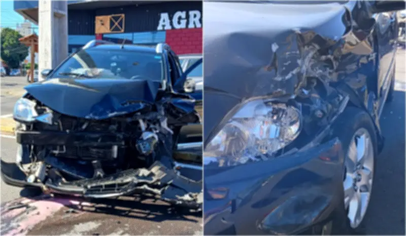 Acidente entre carros deixa motorista ferida em Presidente Prudente