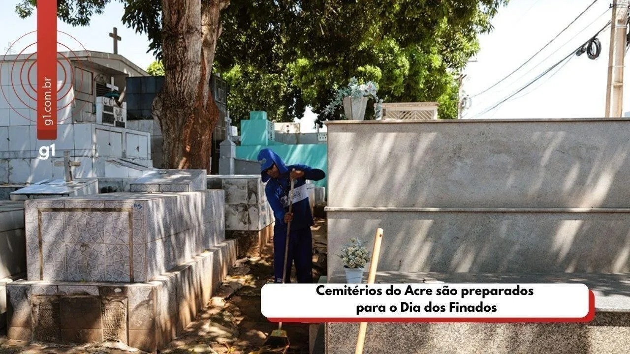 Cemitérios do Acre são preparados para o Dia de Finados com limpeza intensificada