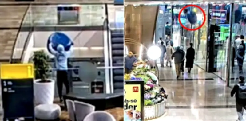 Adolescente é condenado por jogar puff de 15 kg de shopping em Londres