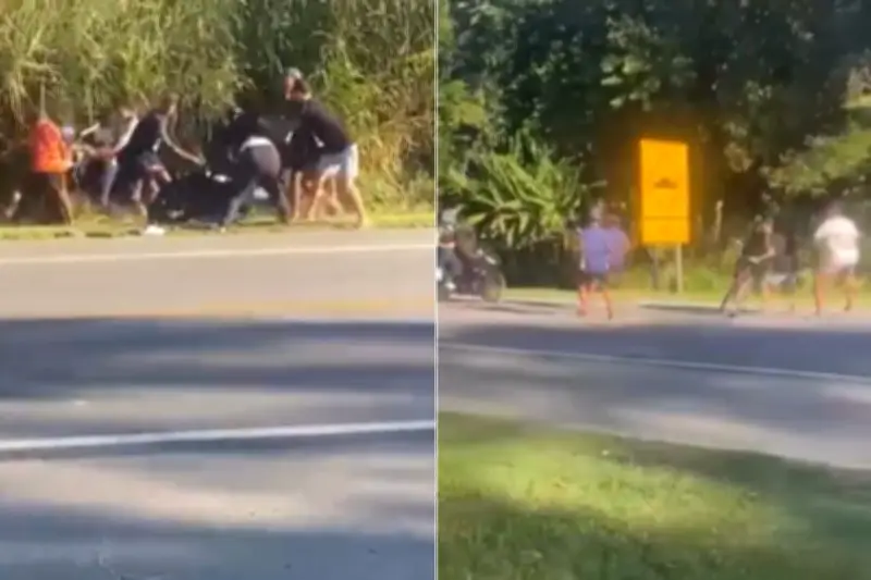 Adolescentes derrubam casal de moto e agridem vítimas em SP