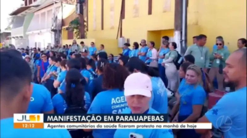 Agentes de saúde protestam em Parauapebas por melhores condições