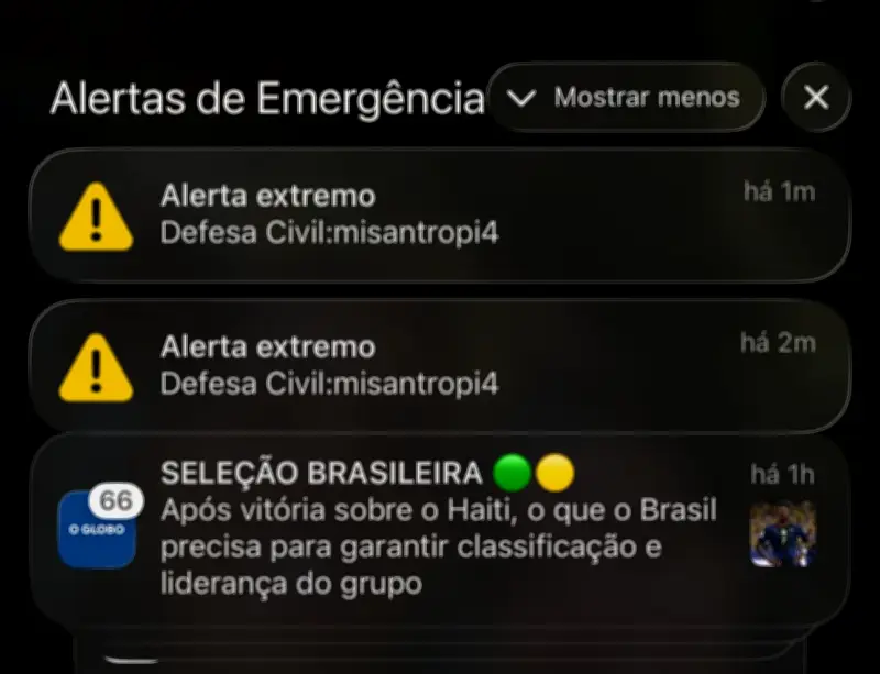 Alertas misteriosos com 'misantropia' assustam brasileiros