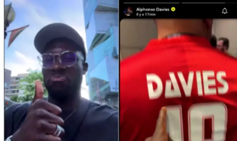 Alphonso Davies não é reconhecido por fã vestindo sua camisa