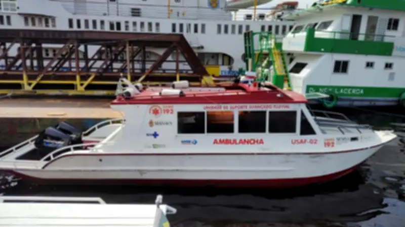 Ambulancha do Samu é furtada por criminosos em Manaus