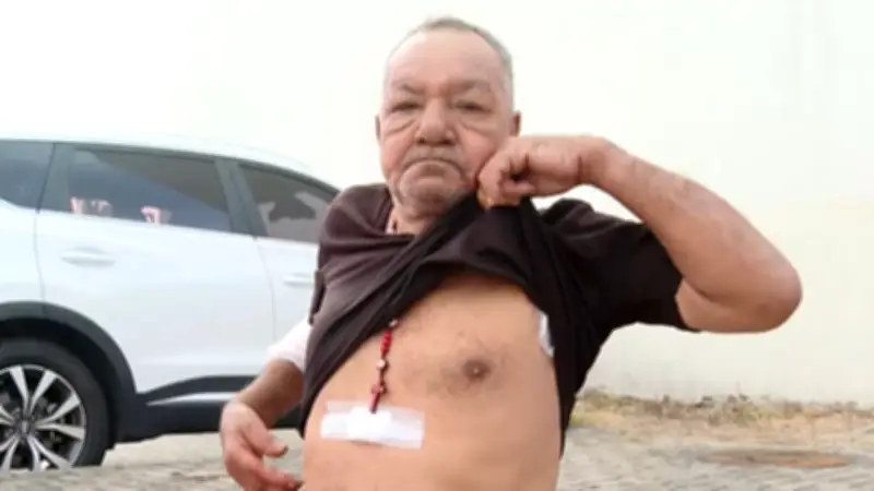 Aposentado é esfaqueado na barriga e no braço na Serra