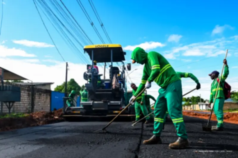Avenida Rio São Francisco recebe asfalto e urbanização em Bela Vista
