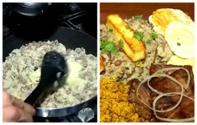Baião de dois cremoso com macaxeira frita: receita típica do São João