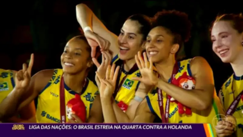 Brasil estreia na Liga das Nações Feminina de Vôlei contra a Holanda