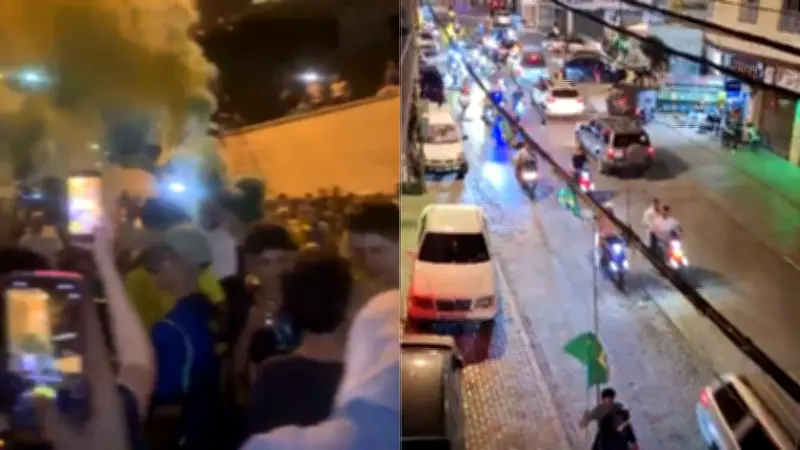 Brasil x Japão: vitória celebrada no Líbano com festa e bandeiras