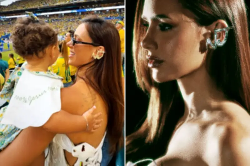 Bruna Biancardi usa brinco de R$ 2.590 com iniciais de Neymar na Copa