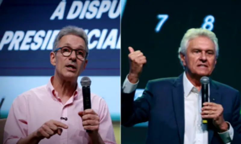 Caiado falta a debate com Zema em SP; assessoria explica motivo