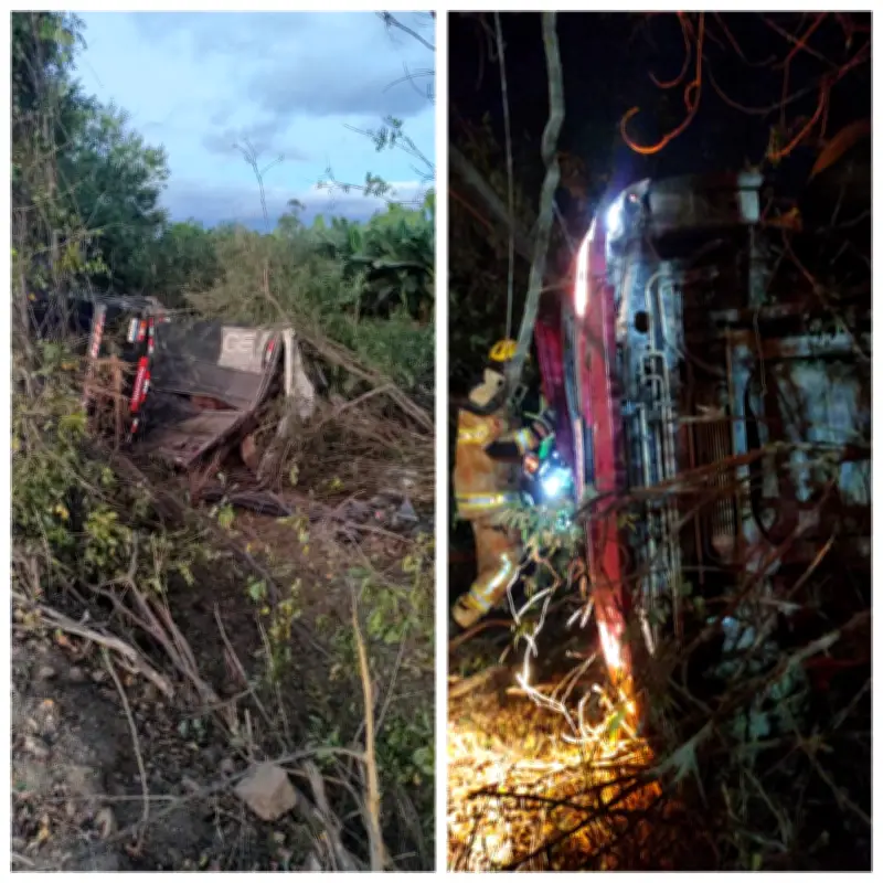 Caminhoneiro morre preso às ferragens após capotamento na MGC-122 em Porteirinha