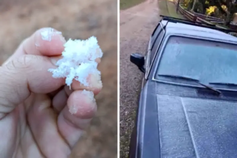 Campos do Jordão registra geada com segunda menor temperatura do ano