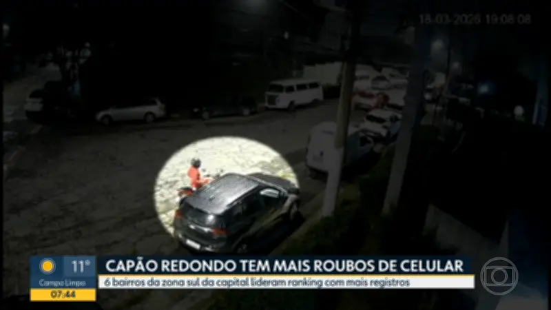 Capão Redondo lidera ranking de roubos de celular em São Paulo