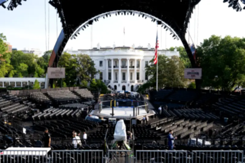 Casa Branca monta ringue do UFC para aniversário de Trump