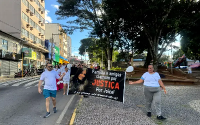 Caso Joice: protesto em Varginha pede justiça e melhorias na segurança