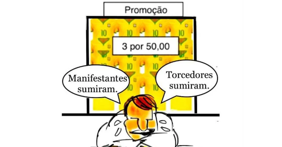 Charge de JCaesar satiriza Bolsonaro e Lula