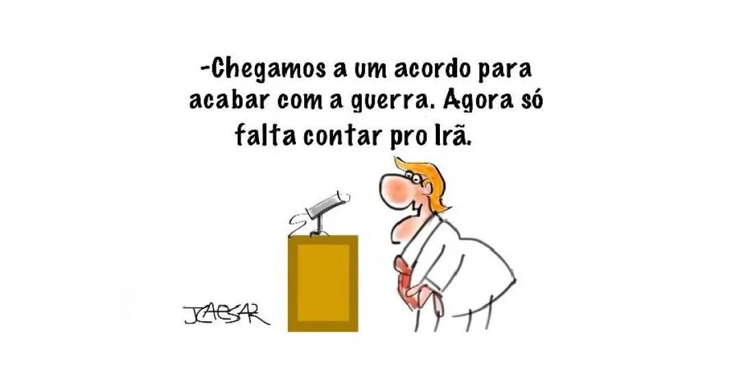Charge do JCaesar critica crise política em 25 de maio