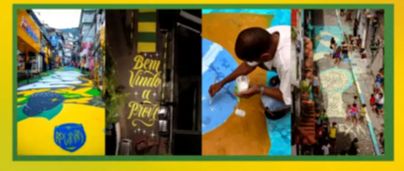Comunidades do Rio decoram ruas para a Copa em mutirão coletivo