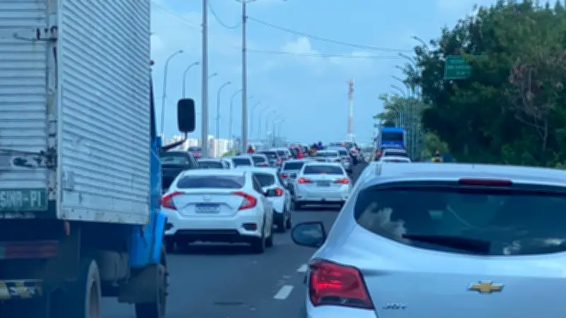 Congestionamento em Teresina: veja os pontos críticos e horários de pico