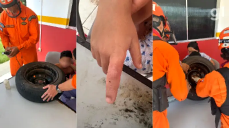 Criança de 5 anos prende dedo em roda de carro em São Luís