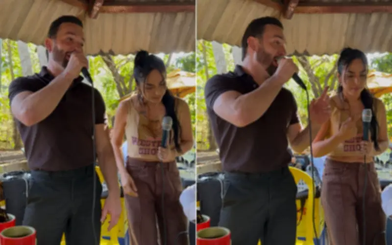 Diego Hypólito surpreende ao cantar sertanejo em pesque-pague de Goiânia