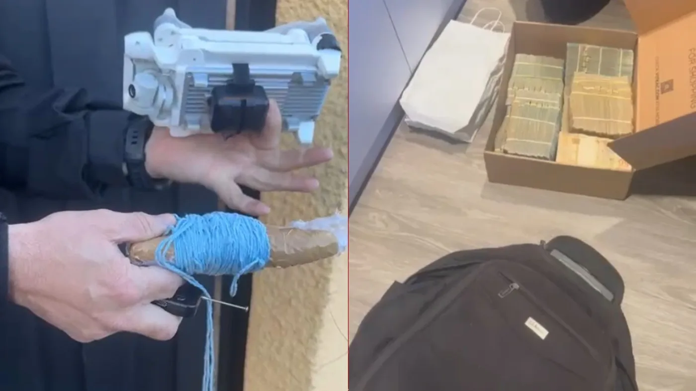 Operação no Paraná apreende mala com R$ 500 mil e drone usado para levar drogas a presídios