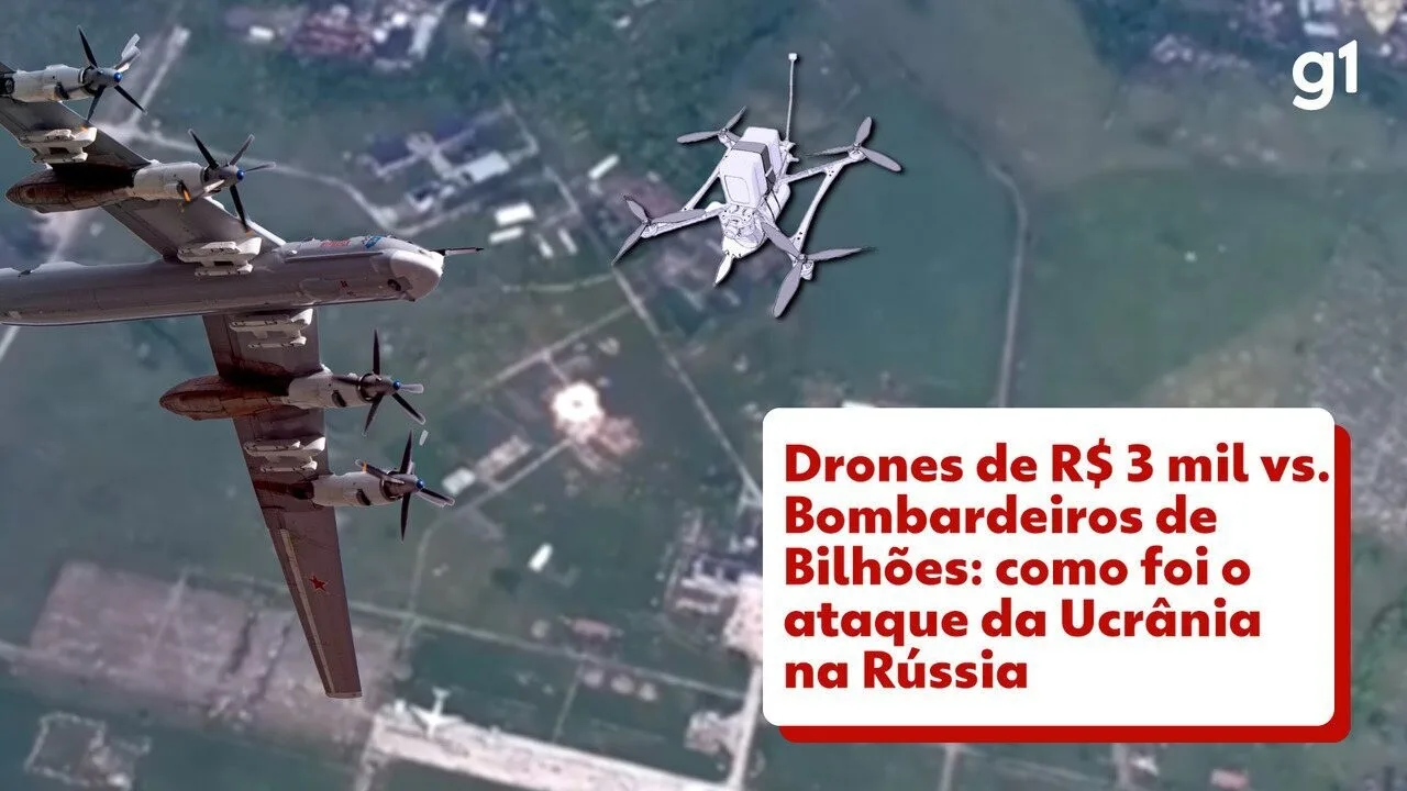 Drones Ucranianos Destroem 13 Aviões da Frota Russa em Ataque Surpresa