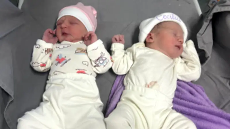Duas bebês nascem no mesmo horário e recebem o nome Cecília em SC