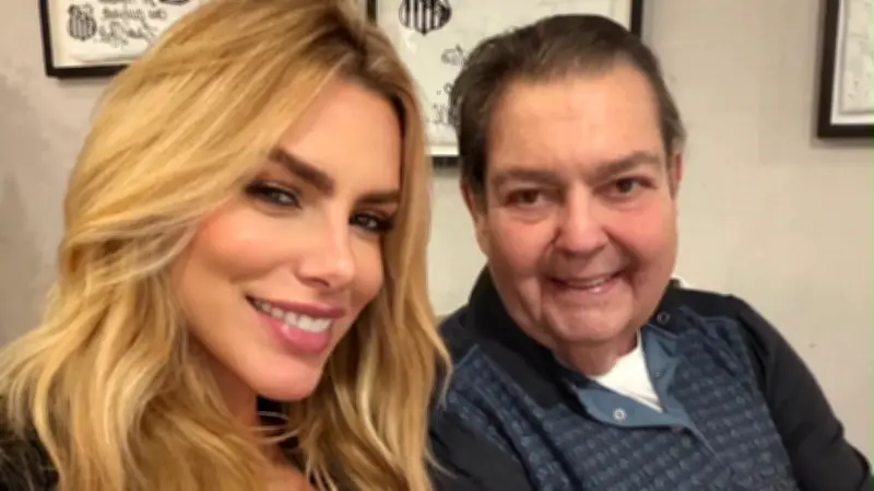 Erika Schneider reencontra Faustão em aniversário de Luciana Cardoso