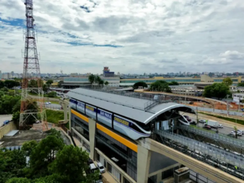 Estação Washington Luís do Monotrilho será inaugurada em junho