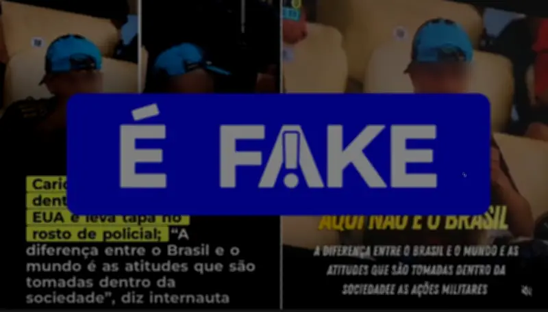 É #FAKE: vídeo de torcedor agredido por policial em estádio foi feito por IA