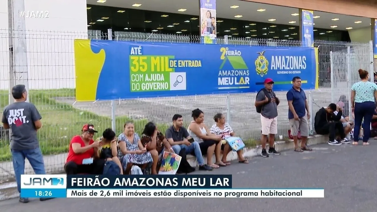 Feirão Amazonas Meu Lar termina neste domingo com 2,6 mil imóveis e subsídios de até R$ 35 mil