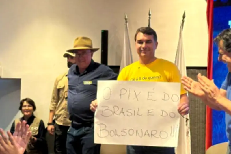 Flávio Bolsonaro é alvo de 81% das críticas em grupos sobre tarifas dos EUA