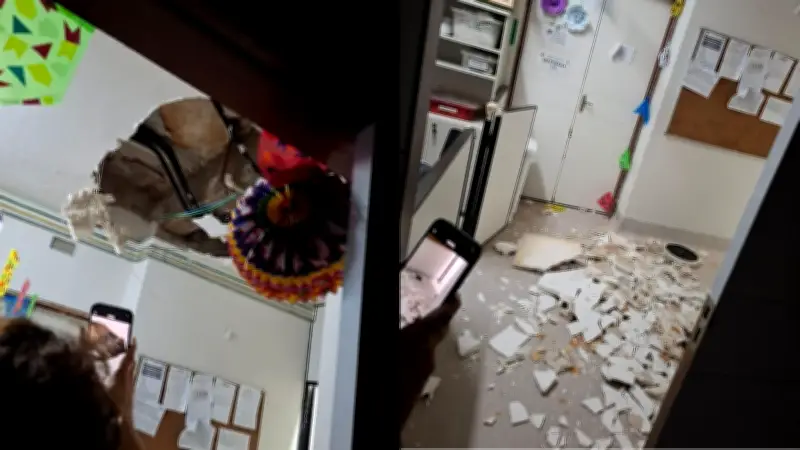 Forro de gesso desaba na pediatria do Hospital Getúlio Vargas no Recife