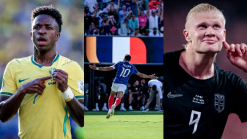 Fotógrafo rifa camisa de Neymar e registra Vinícius Jr., Mbappé e Haaland na Copa