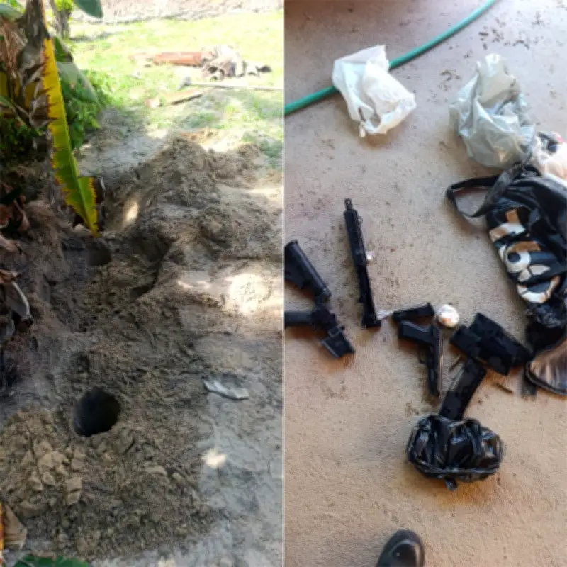 Fuzil enterrado é apreendido pela PM em Mossoró; arma pode ter sido usada em ataque a vereador