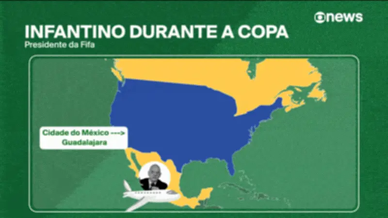 Gianni Infantino acumula viagens de jato particular durante a Copa