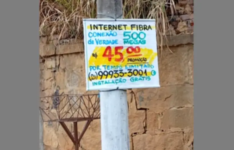 Golpe da internet barata em Nova Friburgo: cartazes falsos coletam dados
