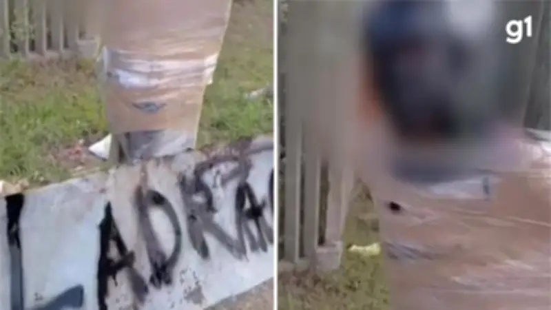 Homem amarrado a poste com placa de 'ladrão' no RS vira alvo de investigação por tortura