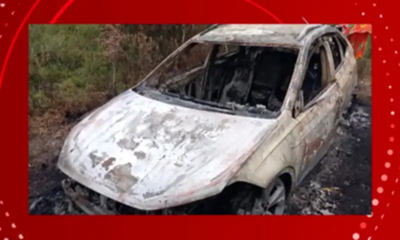 Homem carbonizado dentro de carro na Bahia: corpo é encontrado em plantação de milho
