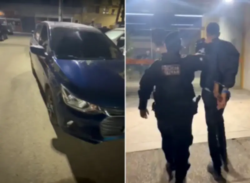 Homem de 24 anos preso com carro roubado em Iguaba Grande